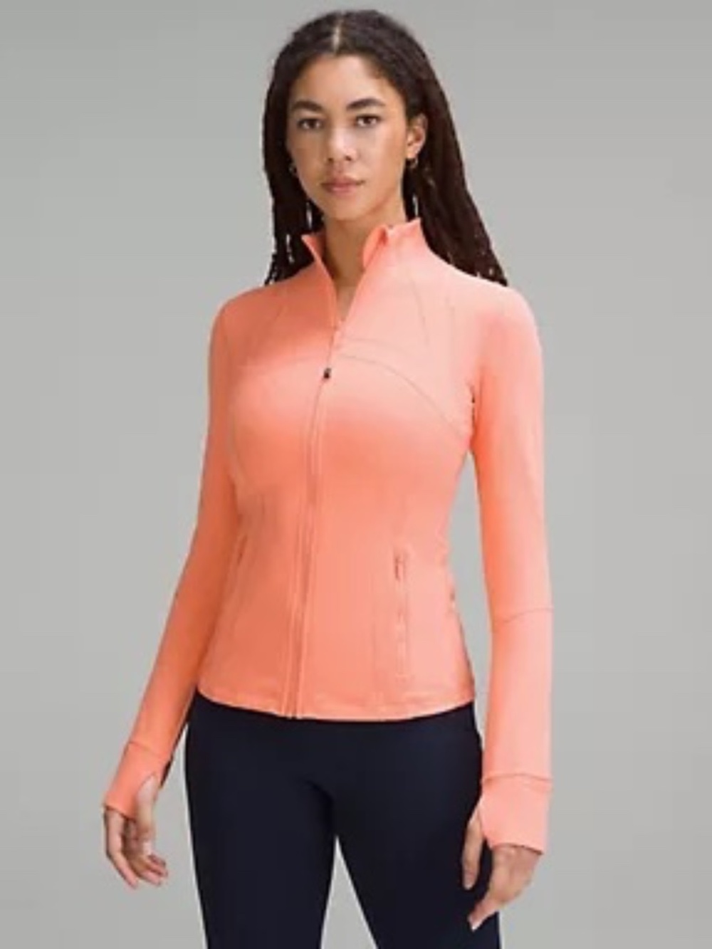 Lululemon Define Jacket Luon Size 10 Sunny Coral